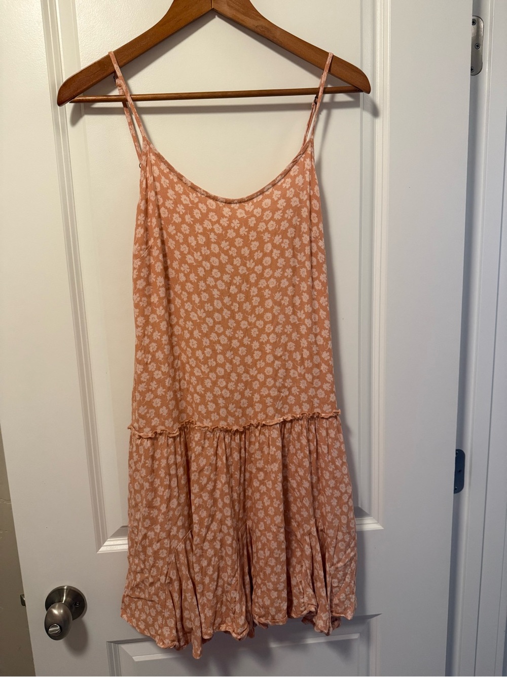 wild fable Peach Floral Tiered Slip Dress